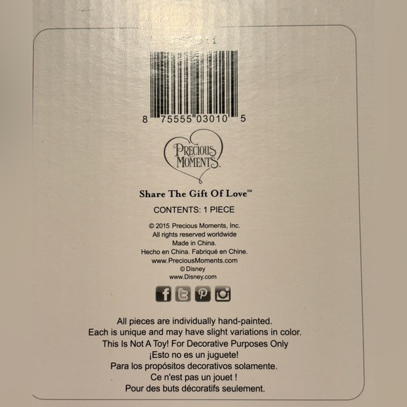 Precious Moments Disney Maleficent Figurine #153011 - Picture 5 of 5